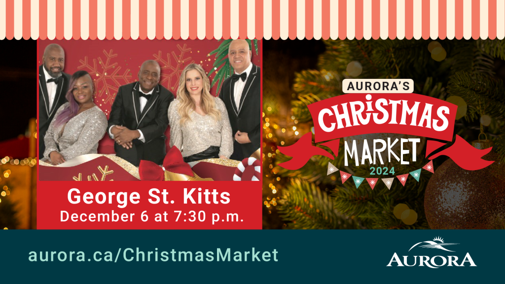 Aurora’s Christmas Market: A Very Merry Motown Christmas featuring George St. Kitts